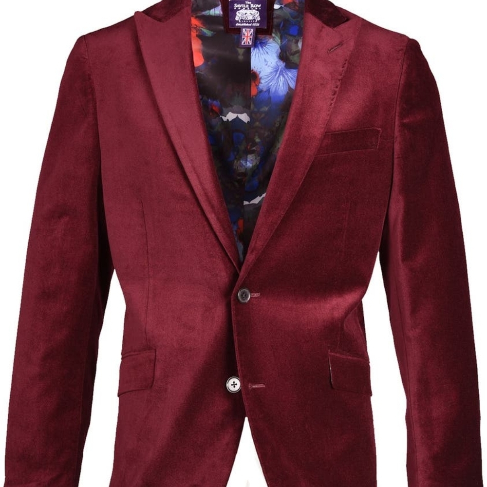 Saville Row Velvet Blazer
